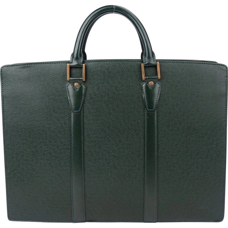 Louis Vuitton Tote Louis Vuitton Green Taiga Leather Porte Documents  grün