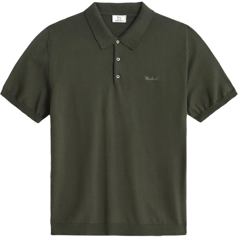 Woolrich Polo Easy Polo Short Sleeves Outdoor Green grün