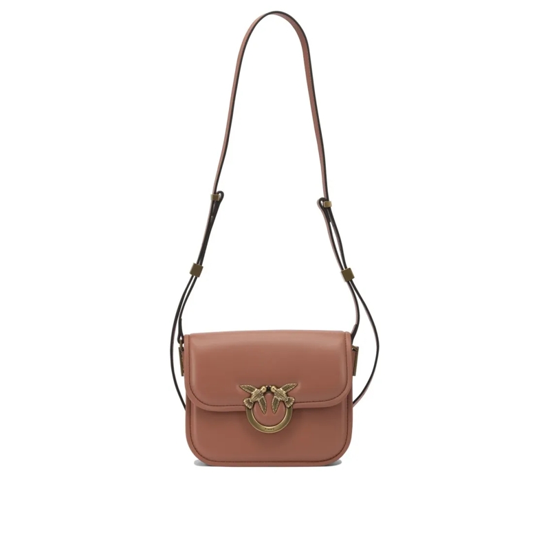 Pinko Schultertasche Leather Crossbody Bag Brown