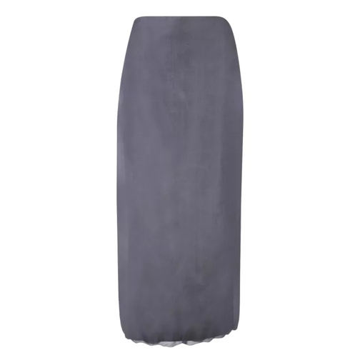 Blanca Vita Silk Tulle Skirt Grey 