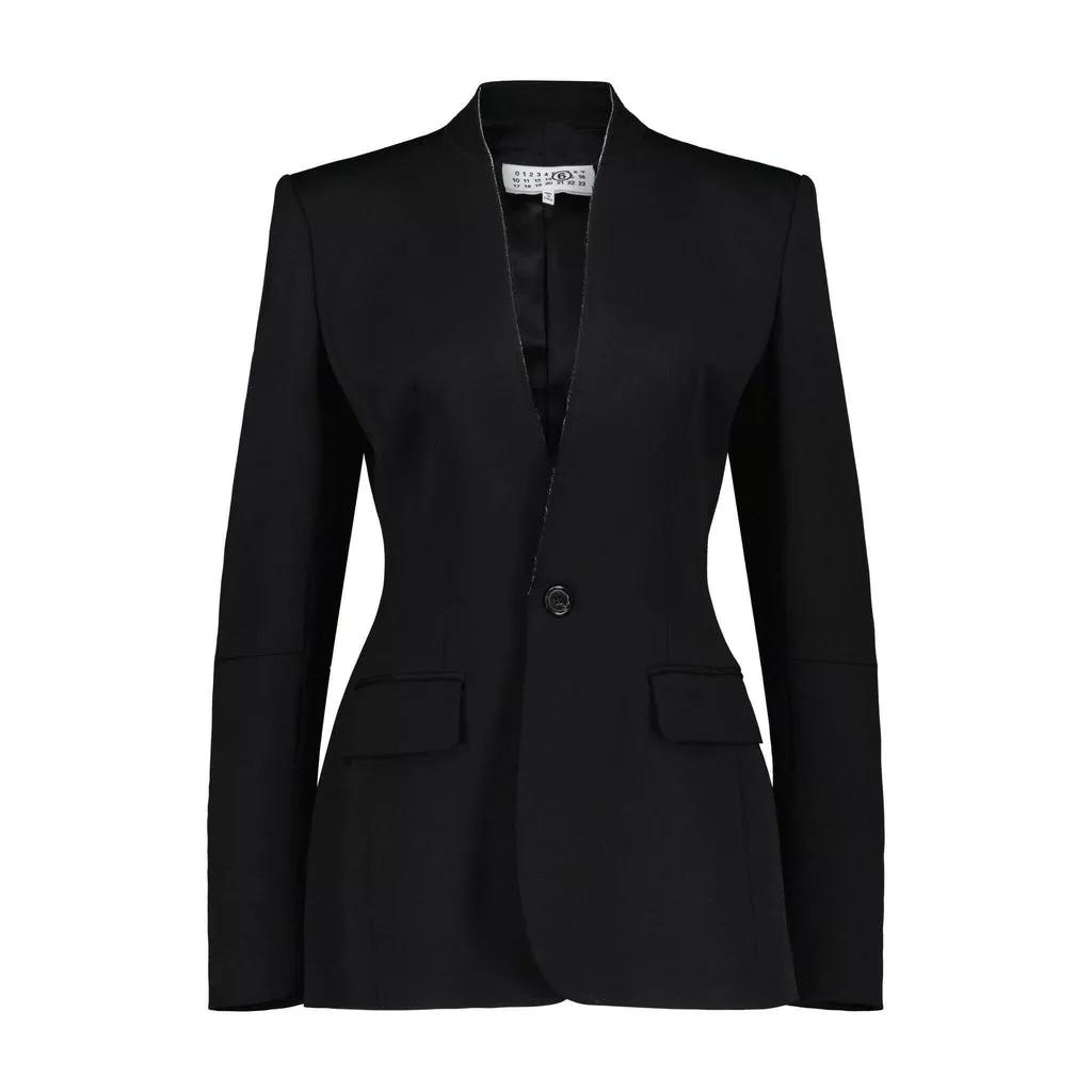 Maison Margiela - Blazer aus Woll-Mix - Größe 40 - black