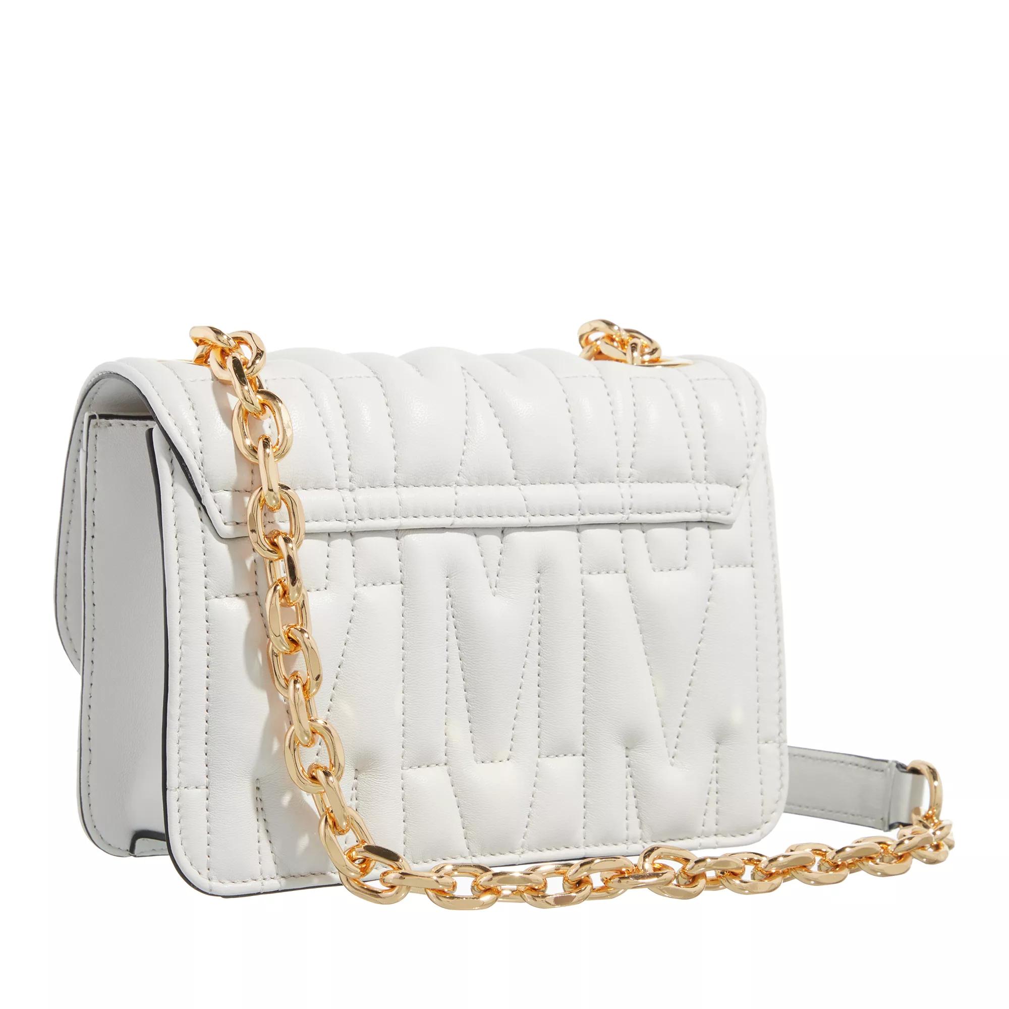 Moschino Eenvoudige Crossbody Tas met Verstelbare Band White Dames