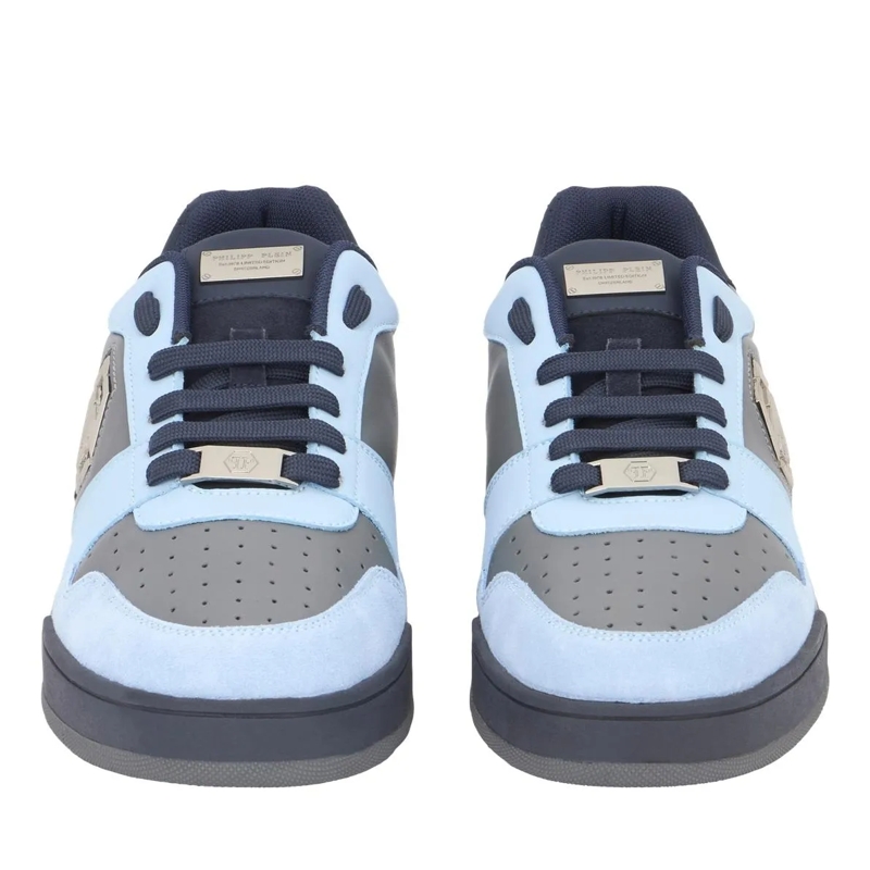 Philipp Plein Low-Top-Sneaker Lo-Top Turnschuhe P-Force 78 blau-silber(Image 4)