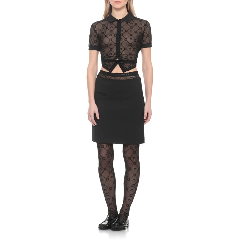 Marine Serre Chemisier Shirts Black schwarz(Image 5)