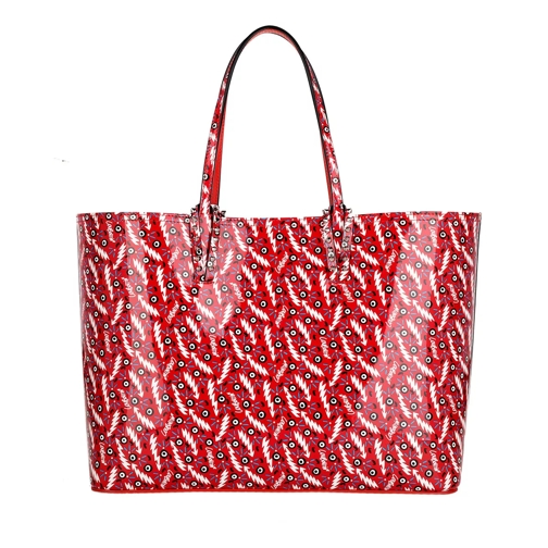 Christian Louboutin Cabata Shopping Bag Leather Loubi Red Boodschappentas