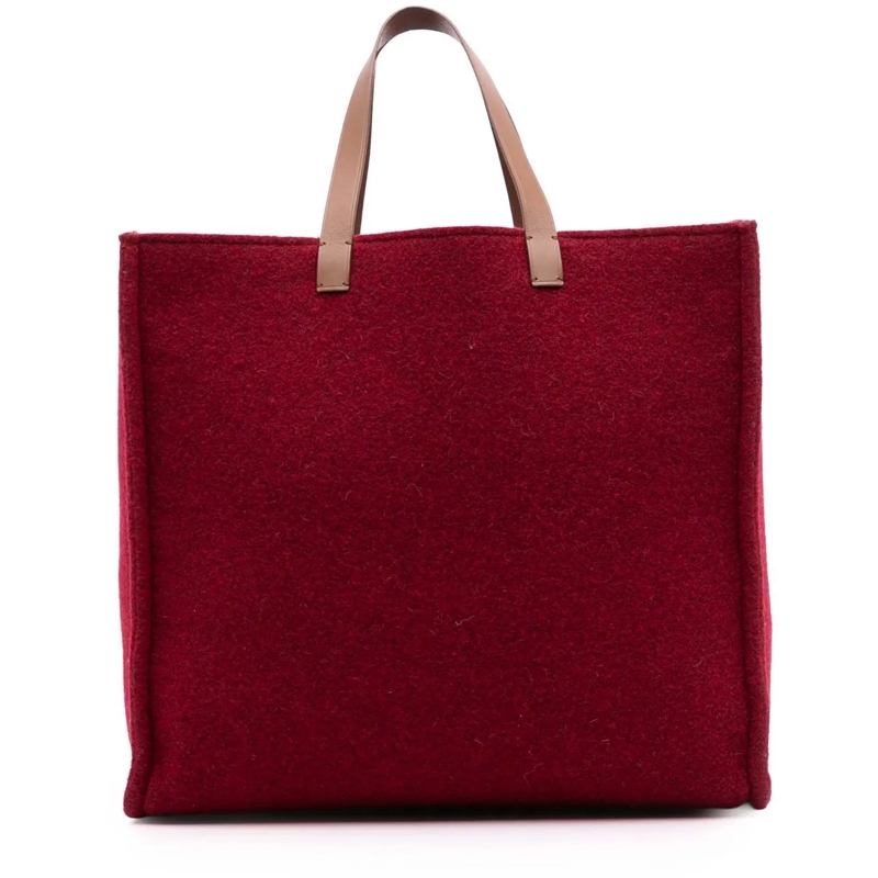 Fendi Shopper Felt Shopping Tote rot