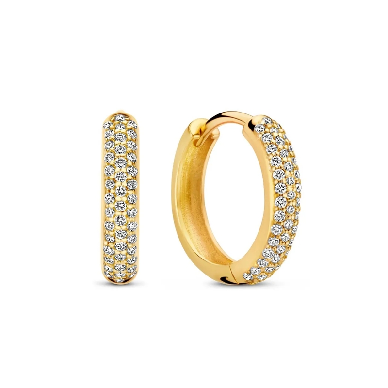 Isabel Bernard Créoles De la Paix Laure 585 Gold Ohrringe Gold