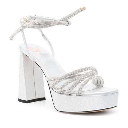 Patou Claquette Sandals Silver silber