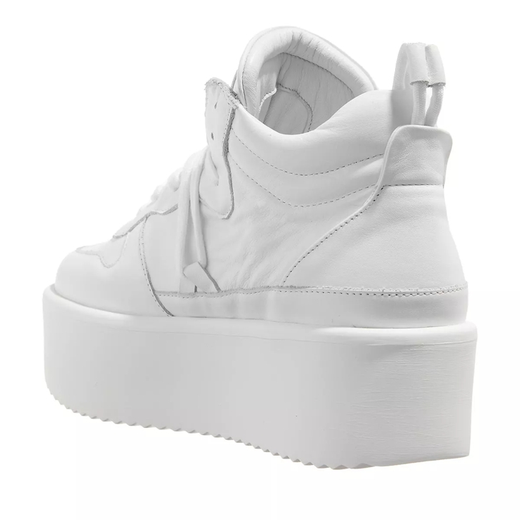 White high platform store sneakers