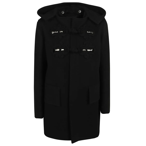 Valentino Parka Jassen Compact Coat Caban Black