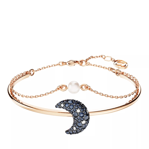 Swarovski Luna bangle, Moon, Rose gold-tone plated Multicolored Bracelet