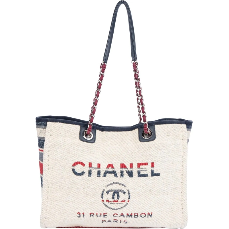 Chanel Sac à bandoulière Chanel Multicolor Tweed Deauville Shoulder Bag mehrfarbig