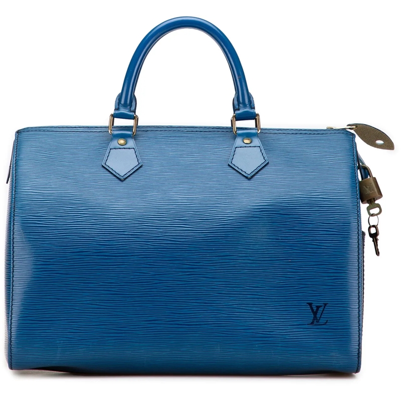 Louis Vuitton Tote Epi Speedy 30 blau