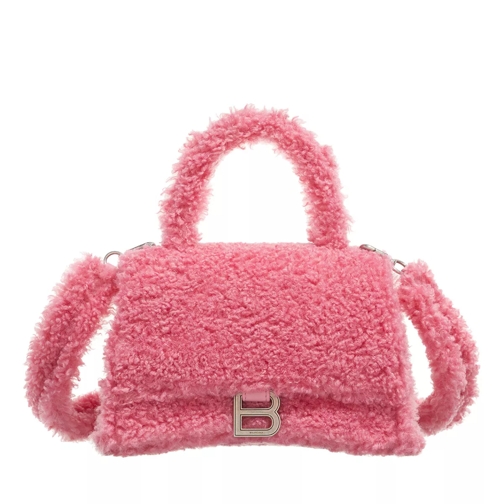 Balenciaga Hourglass Top Handle Bag Pink Satchel
