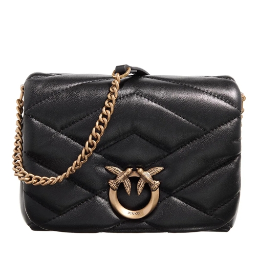 PINKO Love Click Puff Baby Black Mini Tas