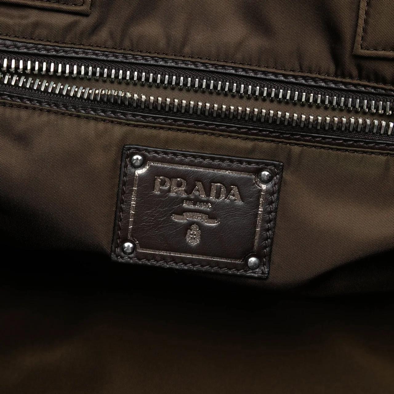 Thumbnail - Prada Shopper - Tessuto Reversible Tote - Gr. unisize - in Braun - für Damen