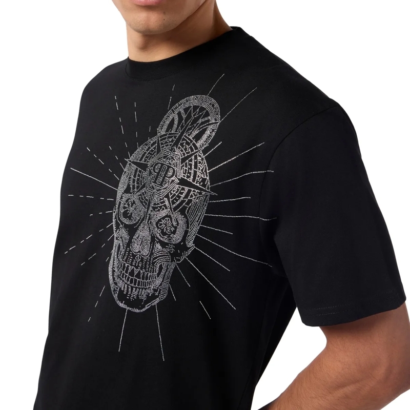 Philipp Plein T-Shirt Round Neck T-Shirt Skull Stones schwarz(Image 5)