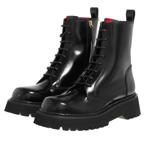 Gucci Stiefelette Boots With Web Detail Black