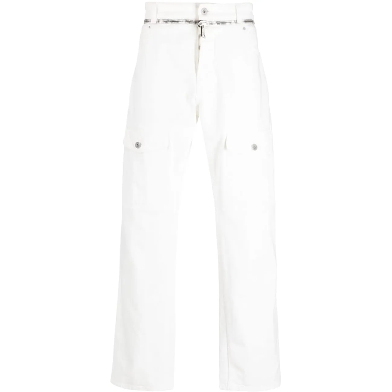 Balmain Jeans à jambe droite Jeans White weiß