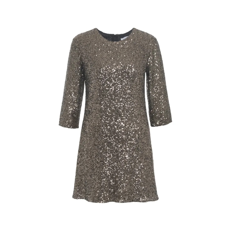 Gender Minikleid Mini Dress With Sequins Grey
