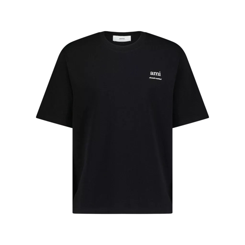 AMI Paris T-Shirt mit Logo 48104214987098 Grau 