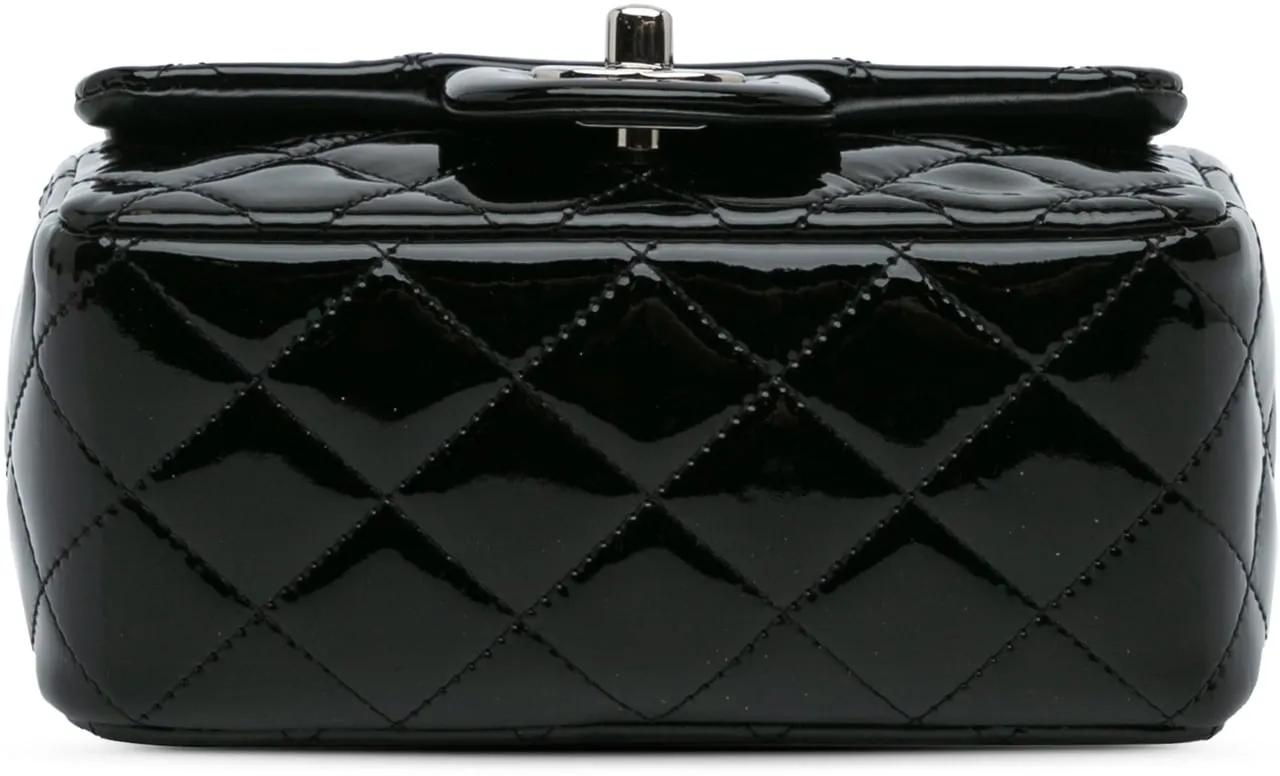 Thumbnail - Chanel Hobo Bags - Mini Square Classic Patent Single Flap - Gr. unisize - in Schwarz - für Damen