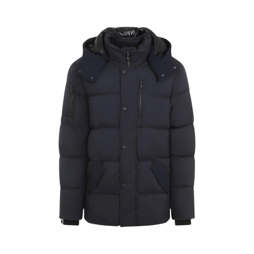 Moose Knuckles Navy-Blue Everest 3Q Jackets Blue Dunjackor