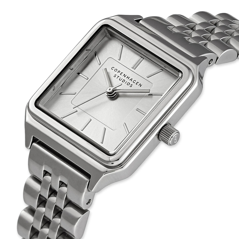 Copenhagen Quarzuhr Edelstahl Vintage Watch silber(Image 4)