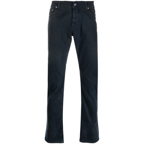 Jacob Cohen Jeans Trendy Logo Trousers Blue