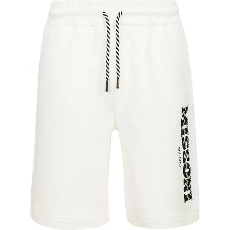 Missoni Korte broek Missoni Cotton Logo Shorts weiß