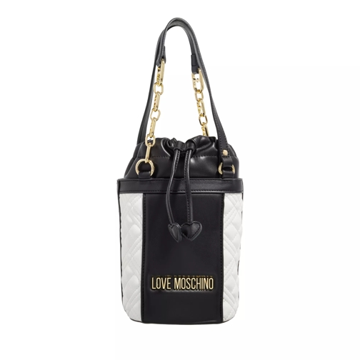 Love Moschino Quilted Bicolour Offwhite Sac reporter