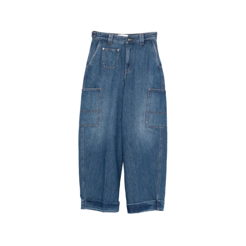 Givenchy Jeans Wide-Leg Denim Jeans Green