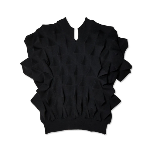 Junya Watanabe Blusen Top With Ruffles Black