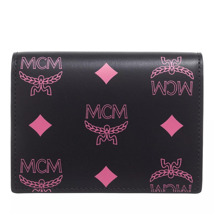 Mcm Black Printed Bifold Wallet