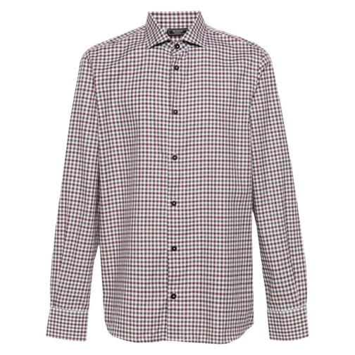 Peserico Gingham-Check Shirt Multicolor Skjortor