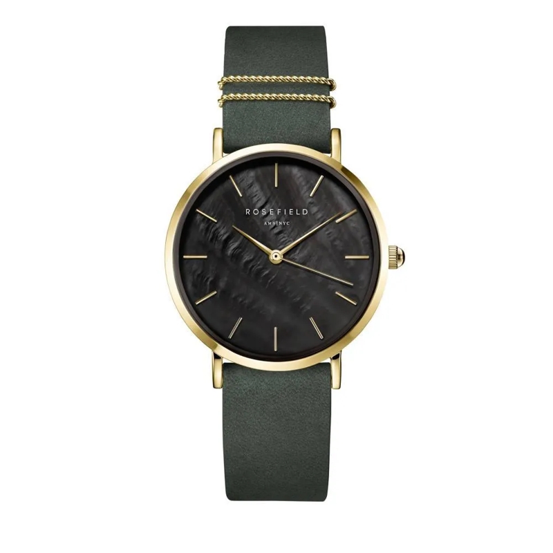 Rosefield Quarzuhr Damenuhr West Village grün