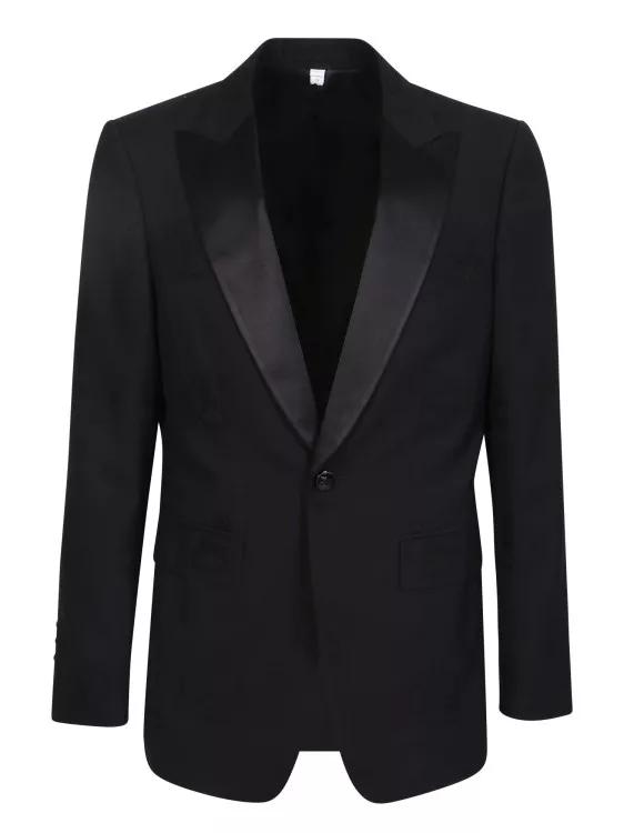 Burberry white store tuxedo jacket