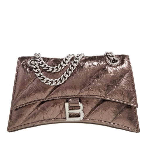 Balenciaga Crush Shoulder Bag Dark Bronze Crossbody Bag