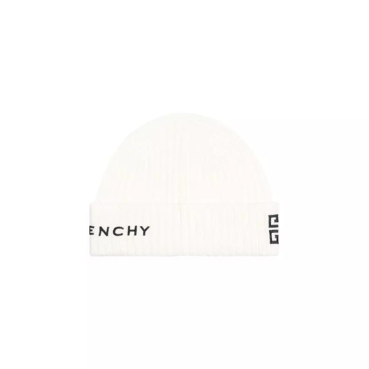 Givenchy Mützen - Black And Ivory 4G Beanie - Gr. ONE SIZE - in Creme - für Damen