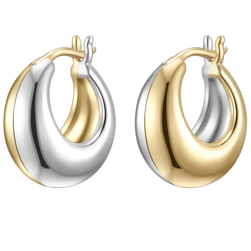 Glanzstücke München Ohrhänger Sterling Silber Creolen gold