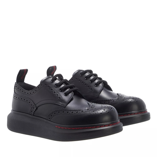 Alexander McQueen Hybrid Sole Lace Up Derby Shoe Black Veterschoenen