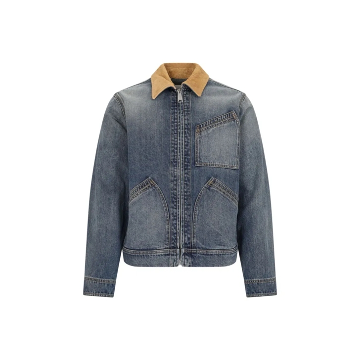 Alexander McQueen Denim Zip Jacket – Blue Blue | Jeansjacke