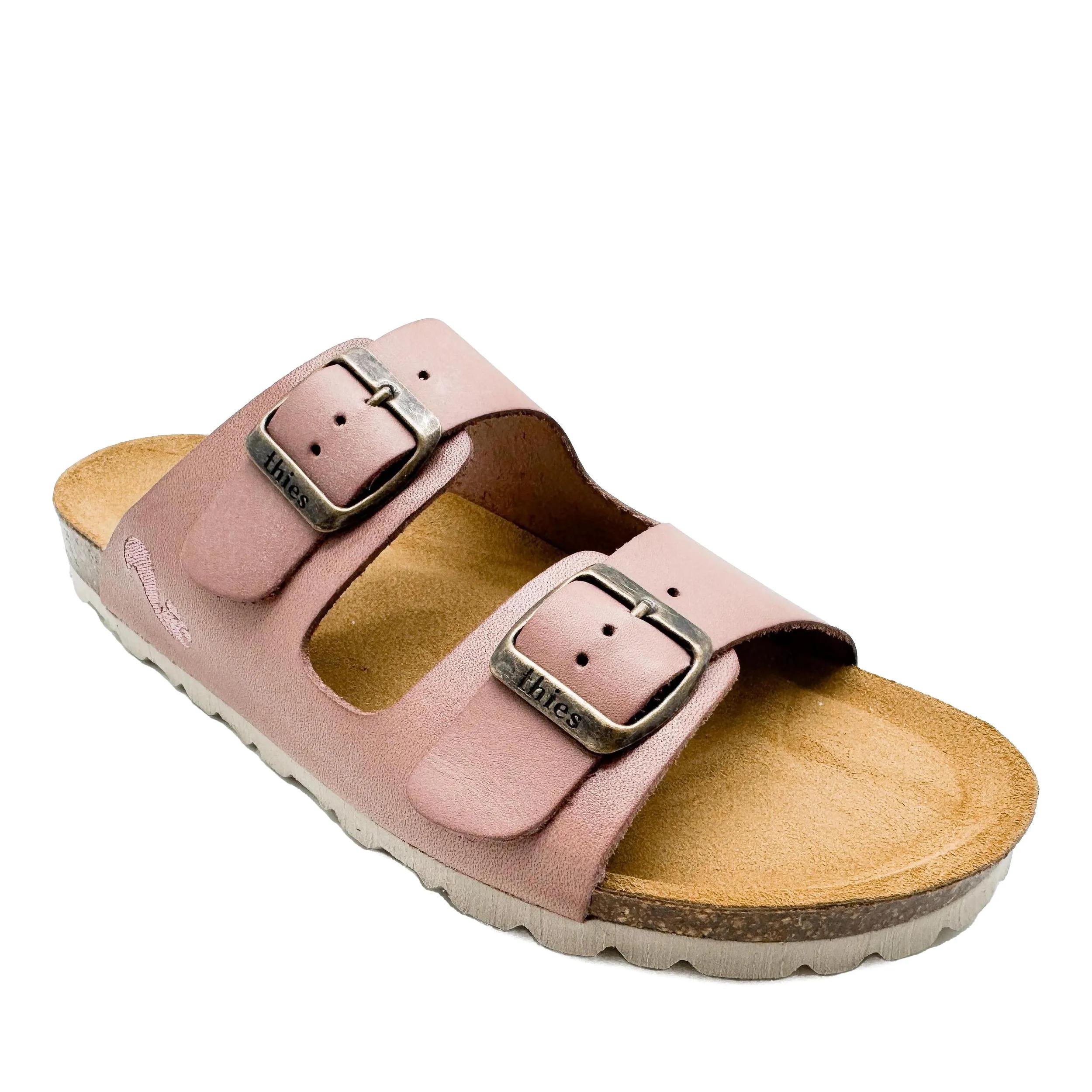 thies Sneakers - thies 1856 ® Eco Leather Sandal rose (W/X) - Gr. 36 (EU) - in Gold - für Damen