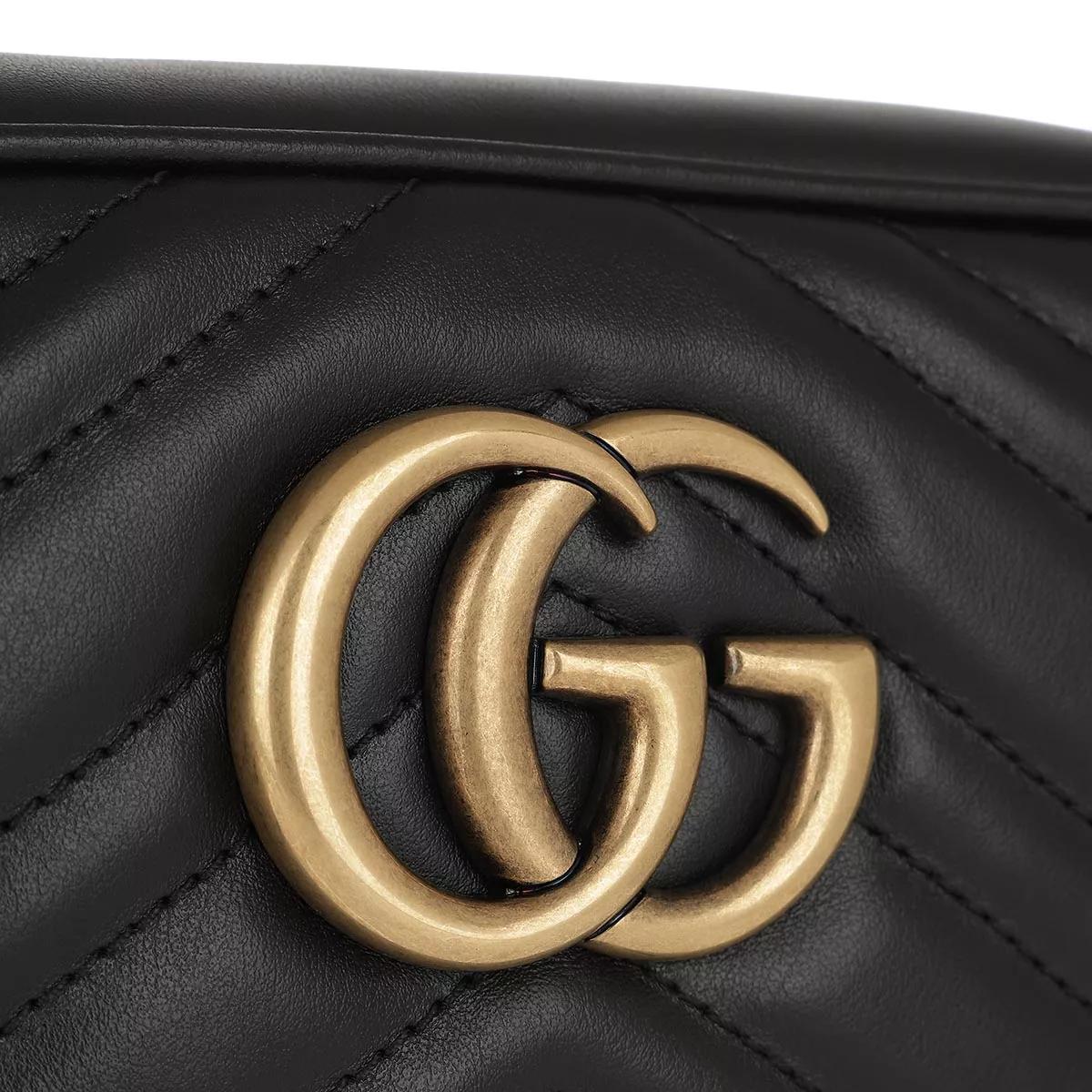 Gucci Crossbody bags GG Marmont Matelassé Shoulder Bag Leather in zwart