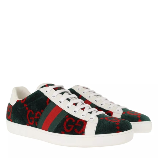 Gucci Ace Sneakers Frottee Green Low-Top Sneaker