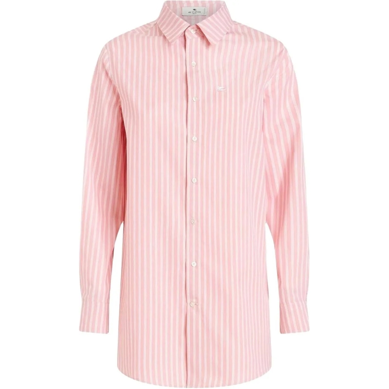 Etro T-shirt camicia rose pink rose