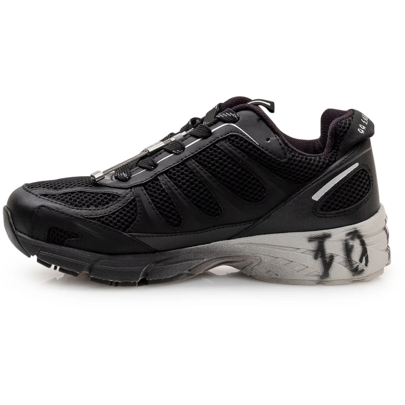 44 Label Group Low-Top-Sneaker Sneakers Dragger con Lacci e Inserti in Mesh schwarz(Image 4)