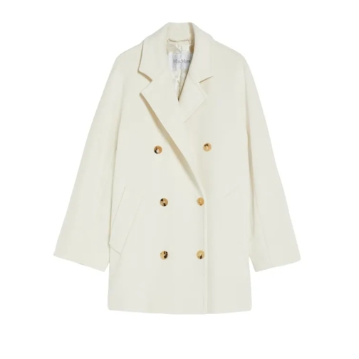 Max Mara Rebus Double Breasted Coat Neutrals 