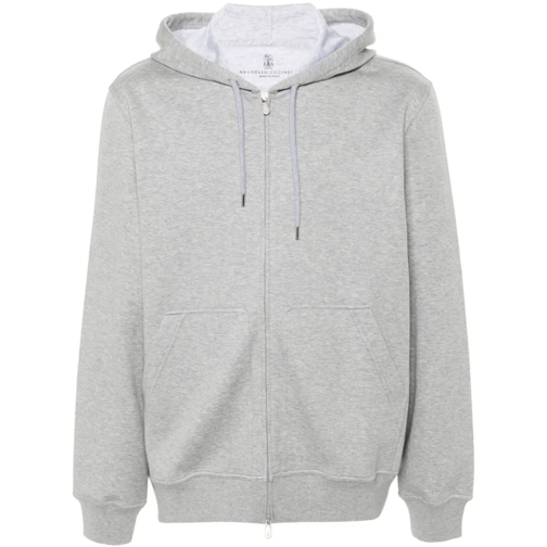 Brunello Cucinelli Hoodie Gray Hooded Sweatshirt Grey