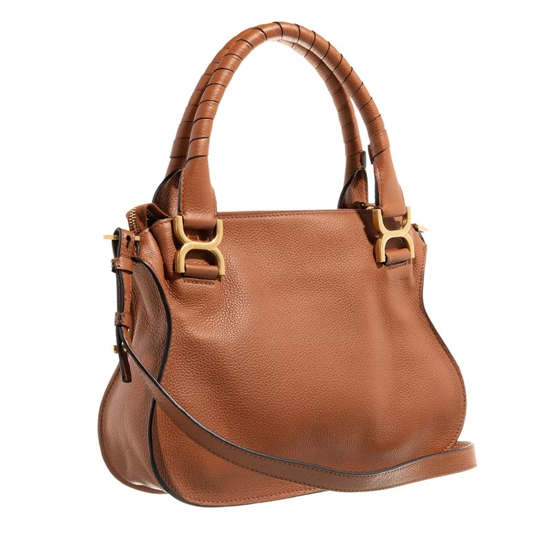 Chloé Satchel Marcie Shoulder Bag Small Dark Brown(Image 4)